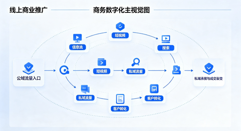 上虞市线上商业推广怎么做？全域流量闭环搭建与低成本转化实战指南